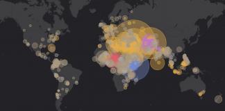 Map of Terrorism - 2016 to 2019