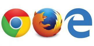 Microsoft Edge, Mozilla Firefox, Google Chrome