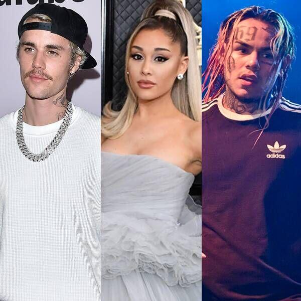 Tekashi 6ix9ine Accuses Ariana Grande and Justin Bieber of Buying Their Billboard No 1 Spot